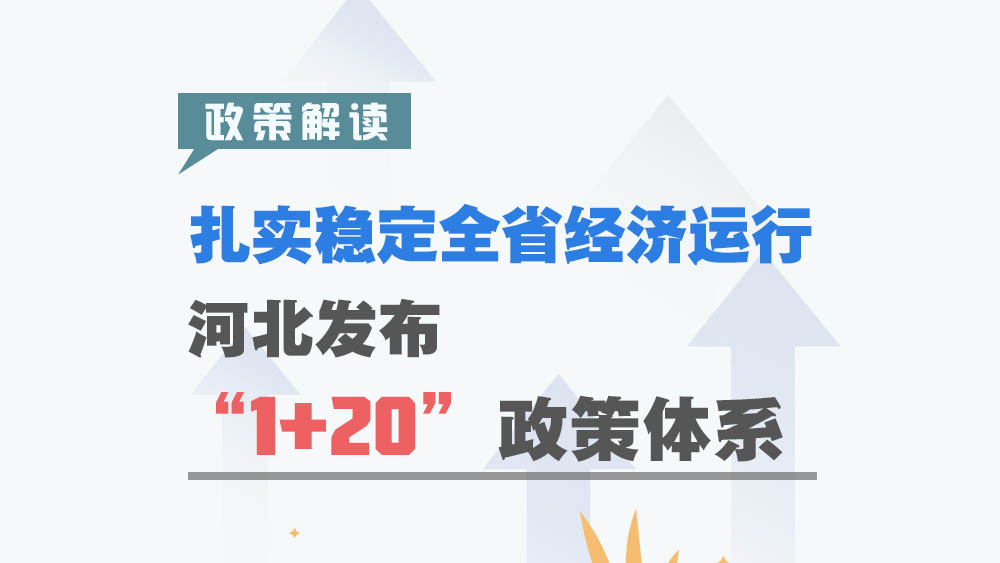 图解丨扎实稳定全省经济运行 河北发布“1+20”政策体系