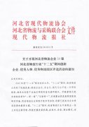 关于开展河北省物流企业50强河北省物流行业“十二五”期间创新企业、优秀人物、优秀物流园区评选活动的通知