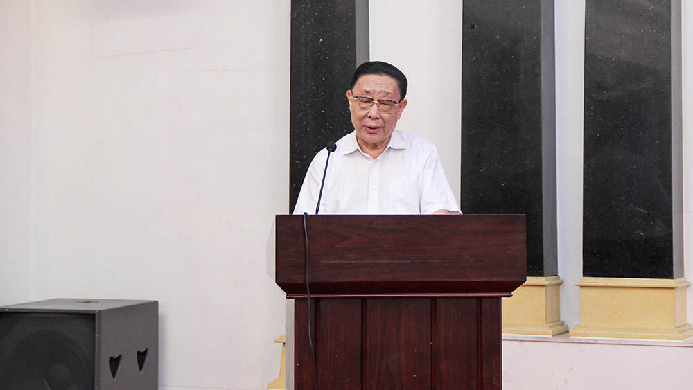 河北省现代物流协会荣誉会长、党支部书记鲁泽讲话